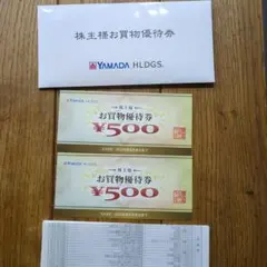 YAMADA HLDGS. お買物優待券 2枚 ¥1000