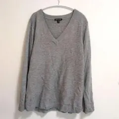 ​HILARY RADLEY ヒラリーラドリー Vネック XXL グレー ニットのサムネイル