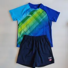 VICTAS 卓球ウェアセット ユニフォーム M 青/緑