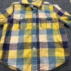 babyGap チェック柄シャツ　イエローサイズ90