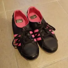 adidas NEO ネオレベル　靴　シューズ　ピンク　黒　ブラックy2k