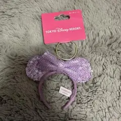 ミニーマウス カチューシャキーホルダー