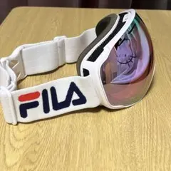 美品 FILA ゴーグル レディース ホワイト ピンク