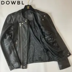 ✨美品✨片寄涼太着用モデル　牛革　レザージャケット　ペイズリー　ブラック