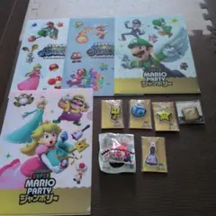 スーパーマリオギャラクシージャンボリー クリアファイル 全4枚キーホルダー5種他