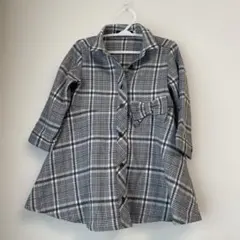 BeBe お出かけワンピ 90cm チェック リボン 上品