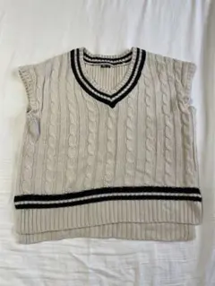 オーバーサイズ ニットベスト