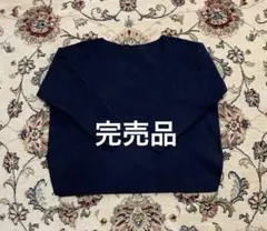 UNIQLOスフレヤーンボートネックセーターＭネイビー69