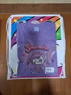 あーさー様専用**しなこちゃんTシャツ パープル 140cm　限定ショッパー付