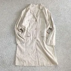 UNIQLO ユニクロ ロングコート ベージュ リネン混 シティボーイ