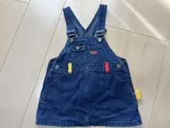 ミキハウス　デニムジャンバースカート