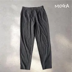 713＊モガ【L】パンツ　グレー　チャコールグレー　ウエストゴム　ボタン　着回