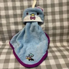 もにまるず×サンリオキャラクター　ループタオル　タキシードサム　刺繍　丸眞