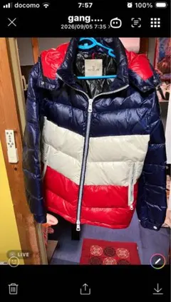 MONCLER トリコロール ダウンジャケット