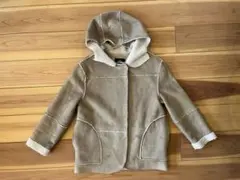 zara zara kids ザラキッズ　ムートンコート フード付き　164