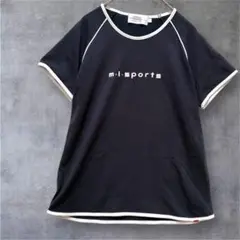 【MICHIKO LONDON 】半袖Tシャツ スポーツ　ネイビー　L