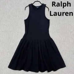 ラルフローレン ノースリーブ ワンピース フレア コットンワンピース S