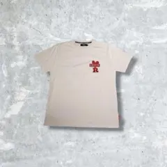 LUXE/R 半袖Tシャツ ホワイト LL ロゴ入り ドロップハート コットン