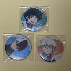 僕のヒーローアカデミア　園芸員　缶バッジ　緑谷出久　爆豪勝己　轟焦凍