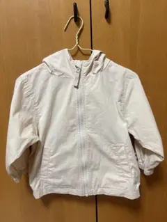 SIMPLE FREEホワイト フード付きアウター 95サイズ