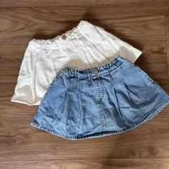 petit main フレアスカート 2点セット