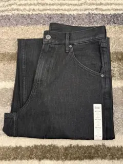 ユニクロ バギーカーブジーンズ ダークグレー 28インチ