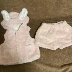 branshes ウサギ耳付きベストセットアップ