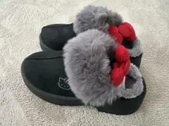 【新品】しまむら　ハローキティ　キティ　サボ　サンダル　ブラック　M