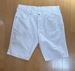 Wrangler ホワイトデニムショーツ W34 白のサムネイル