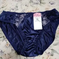 Queen's Closet ネイビー 3L 花柄刺繍ショーツ新品