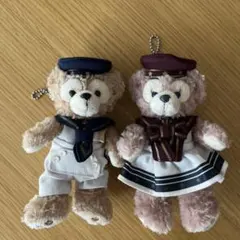ダッフィー シェリーメイ ぬいぐるみバッジ ぬいば 2体セット
