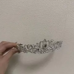 シルバー クリスタル ティアラ ブライダル 結婚式