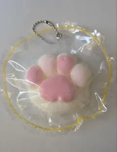 肉球　シリコンスクイーズ キーホルダー