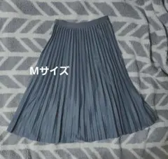 プリーツスカート ミドル丈 72cm グレー