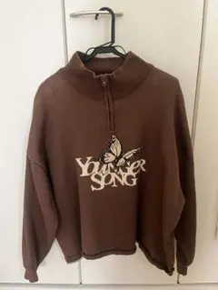 Younger song ハーフジップパーカー