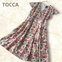 【美品】TOCCA トッカ　リバティワンピース　大きいサイズ　4 フレア