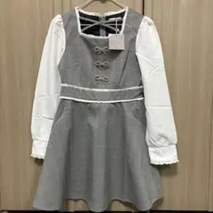 evelyn リボンカーデセットワンピース 水色 - メルカリ