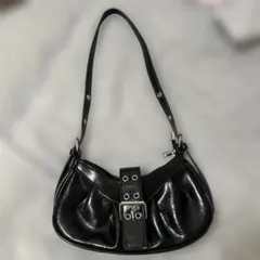 バケット型 黒 ショルダーバッグ
