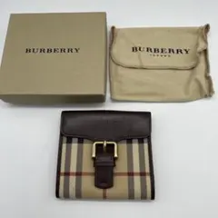 ☆極美品☆BURBERRY☆バーバリー☆二つ折り財布