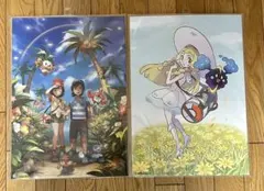 リーリエ&ソルガレオ A3 ミニポスター ポケモン ポケットモンスター 