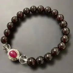 最終値下げ‼️ルビーガーネット　天然石ブレスレット