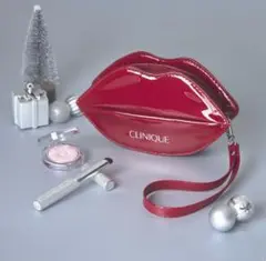 【お買い得】CLINIQUE 口唇型レッドポーチ