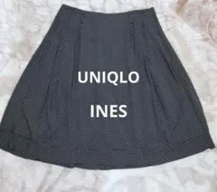 ユニクロ イネスINES　ドット スカート　UNIQLO　サイズM