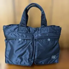 極美品 PORTER ポーター タンカー 2way ショルダーバッグ ネイビー