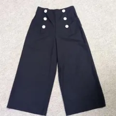 AuieF ワイドパンツ ネイビー 36サイズ