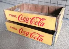 Coca-Cola 木製 2個セット アンティーク コカコーラ - メルカリ