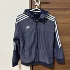 adidas ネイビー フード付きジャケット