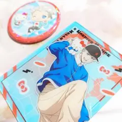 梅宮一 サンリオ アクリルカード 缶バッジ ウィンブレ WIND BREAKER