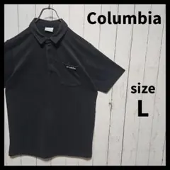 【Columbia】 起毛ニットポロシャツ　半袖　無地　ポケット　F1200