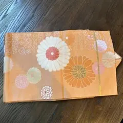オレンジ 花柄 帯